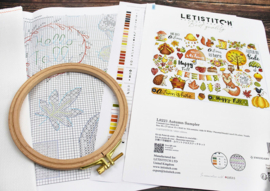 Borduurpakket LETI 8221 - Autumn Sampler - Herfst Sampler