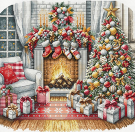 021 - Borduurpakket Ava Stitch - Christmas Eve - Kerstavond