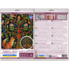 AH-298 Borduurpakket ABRIS ART - Tree of Forest Tales - Boom van de Bosverhalen