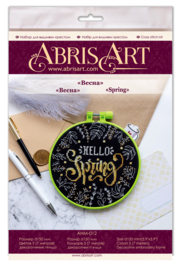 AHM-012 Borduurpakket ABRIS ART - Hello Spring - Hallo Lente