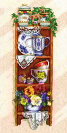 SANP-34 - Shelf With Cups Plank met Kopjes - Andriana