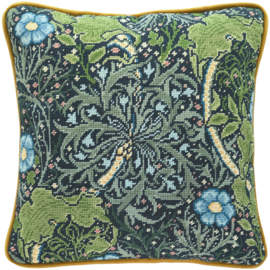Petit Point Kussen - Henry Dearle - Seaweed - Bothy Threads