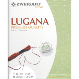 Lugana 25ct 6349 (48 x 68 cm) - Zweigart - Mini Dots Green
