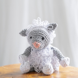 Lamb LEWY  - Eco Barbante - Amigurumi (complete set inclusief haaknaald)