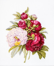 B2354 BOUQUET WITH PEONIES (weefstof)