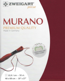 Murano 32ct 9060 (48 x 68 cm) - Zweigart - Bordeaux