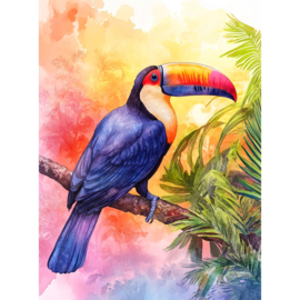 VA843 - DP - Canvas op houten frame - Toekan - 30 x 40 cm