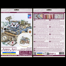 AH-320 Borduurpakket ABRIS ART -  Mad Tea Party - Gekke Theeparty