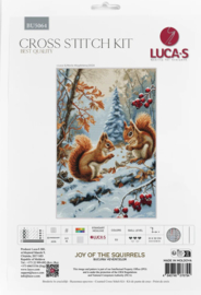 BU5064  Borduurpakket Luca-S - Joy of the Squirrels - Vreugde van de Eekhoorns