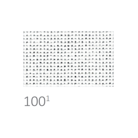 Lugana 25ct 100 (48 x 68 cm) - Zweigart - Wit