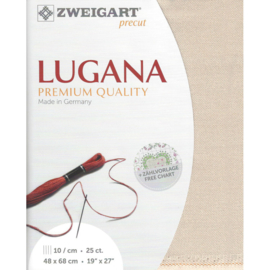 Lugana 25ct 253 (48 x 68 cm) - Zweigart - Zalm