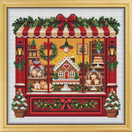 Borduurpakket Awesome Pattern Studio -  Christmas Bakery Window - Kerst Bakkerraam