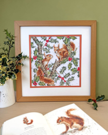 Borduurpakket Hannah Dale - Under The Holly Boughs - Bothy Threads