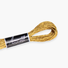 Metallic PURE GOLD - borduurgaren Luca-s - streng van 8 meter