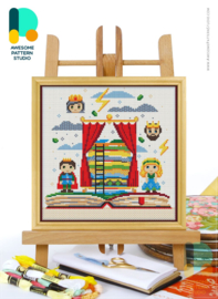 BORDUURPAKKET - The fairy tale of The Princess and the Pea - Het sprookje van de prinses op de Erwt - 2196