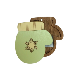 Houten Naaldendoosje Groen Want