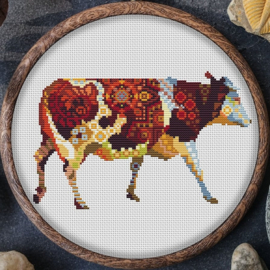 Borduurpakket Mandala Koe - 1160 - Awesome Pattern Studio
