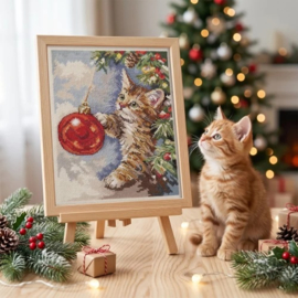 AH-328 Borduurpakket ABRIS ART -  Furry Rascal - Harige Ondeugd
