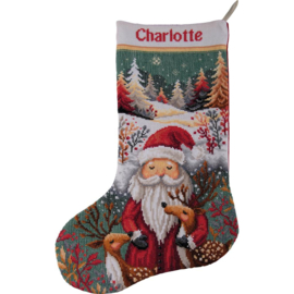 Borduurpakket Vervaco - Christmas stocking kit Kerstwensen uit het bos - PN-0246743