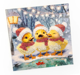 481-500 Holiday Ducklings – DIY Diamond Painting Christmas Card