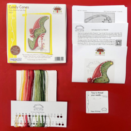 Borduurpakket Sally King - Candy Canes - Bothy Threads