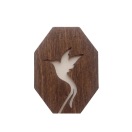 Houten Naaldendoosje Hummingbird
