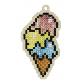 Setje met houten figuurtje DP SWEET ICE CREAM