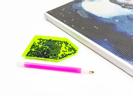 481-005 Midnight Snowfall - Diamond Painting op houten frame - Letistitch (Limited Edition)