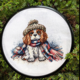 037 - Borduurpakket Ava Stitch - Cavalier King Charles Spaniel