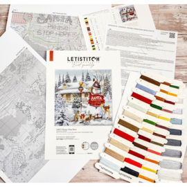 Borduurpakket LETI 9977 -  Please Stop Here  - Alsjeblieft Stop Hier -  Leti Stitch