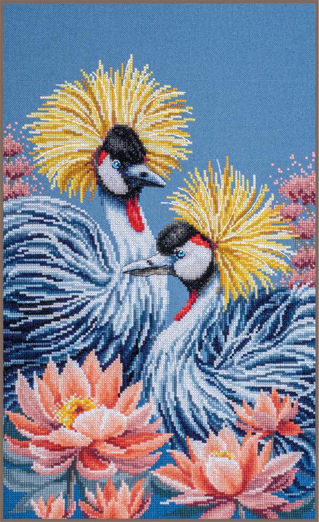 Animals - Zwarte kraanvogels (weefstof )