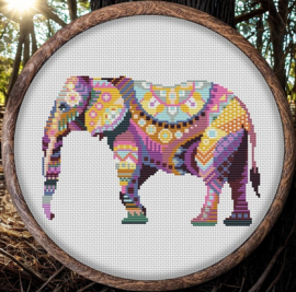 Borduurpakket Mandala Olifant - 564 - Awesome Pattern Studio