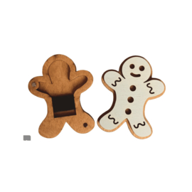 Houten Naaldendoosje Kerst Koekje