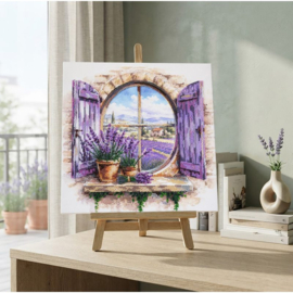 993 - KRALEN BORDUURPAKKET - Lavender Beyond the Window - Lavendel onder het Raam