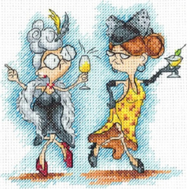 SANB-19 - Grannies at the Party - Grootmoeders op het feest - Andriana
