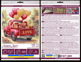 AMB132 KRALEN BORDUURPAKKET  Gift Love - Liefdesgift