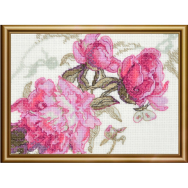 A1010 - Borduurpakket Peonies - Whisper - Aine