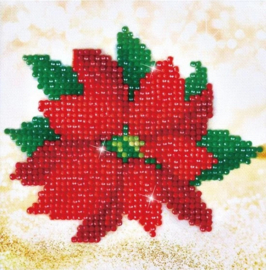 Diamond Dotz - Poinsettia - 18.5 x 18.5 cm