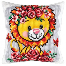 5424 KUSSEN BORDUURPAKKET LION CUB - COLLECTION D'ART