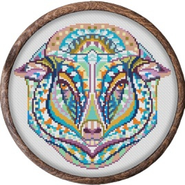 Borduurpakket Mandala Schaap - 210 - Awesome Pattern Studio