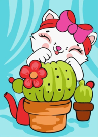 Schilderen op nummer Mini - Prickly Friend - Wizardi