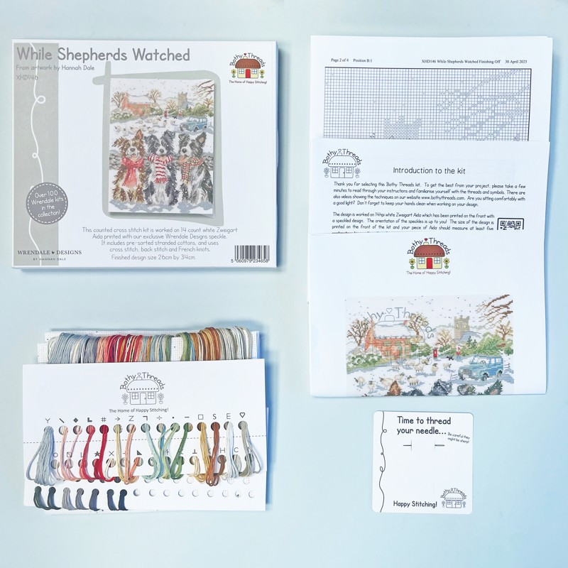 Borduurpakket Hannah Dale - While Shepherds Watched - Bothy Threads