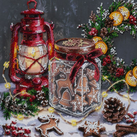 AMB148 KRALEN BORDUURPAKKET Cookies for Santa - Koekjes voor de Kerstman