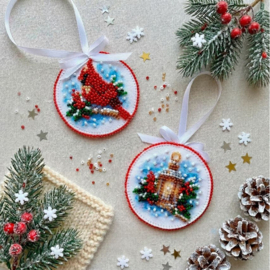 ABT065 KRALEN BORDUURPAKKET Decoratie Hanger - Christmas Singing