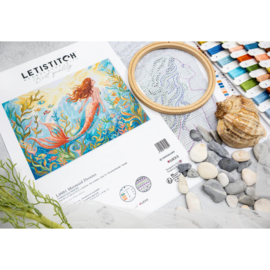 Borduurpakket LETI 9981 - Mermaid Dreams - Dromen van een Zeemeermin - Leti Stitch