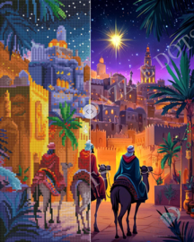 LDS 7013 Three Kings - Diamond Painting - Letistitch (35.6 x 44.7)