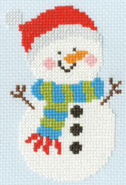 Borduurpakket Kate Hadfield - Merry snowman