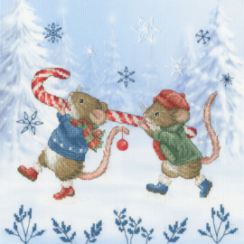 Borduurpakket Sarah Summers - Candy Cane Capers - Bothy Threads