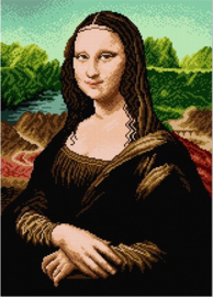 After Leonardo da Vinci - MONA LISA - ORCHIDEA 40 x 50 (GARENSET)