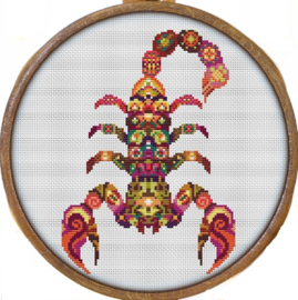 Borduurpakket Mandala Schorpioen - 618 - Awesome Pattern Studio